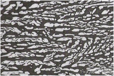 奧氏體(白色)鐵素體(棕色)雙相組(zǔ)織